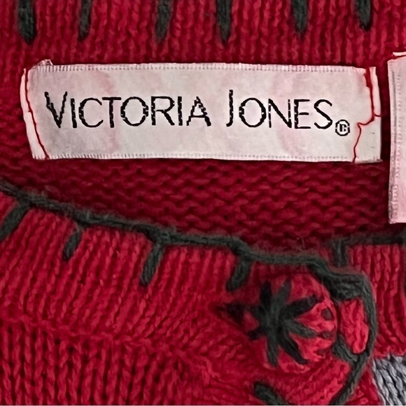 Victoria Jones Vintage multi-color button front plaid hem and sleeves cardigan - Picture 3 of 10